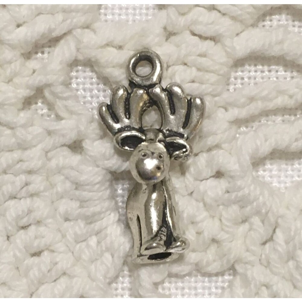 Sterling Silver Moose Bracelet Charm